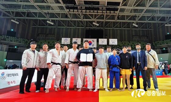 청석고·충북체고, 제103회 전국체전 유도 단체전 동메달 획득